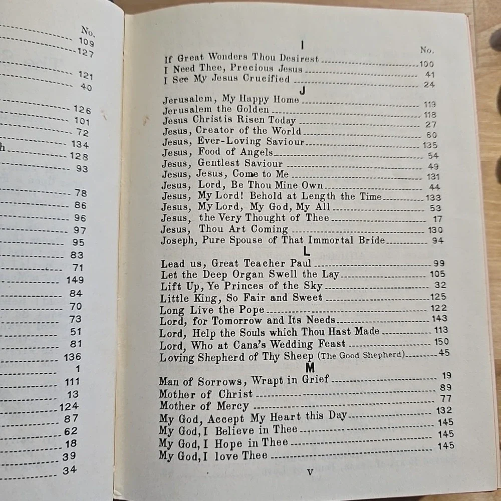 Vintage St. Gregory Hymnal & Catholic Choir Book 1947 Melody Edition Sheet Music